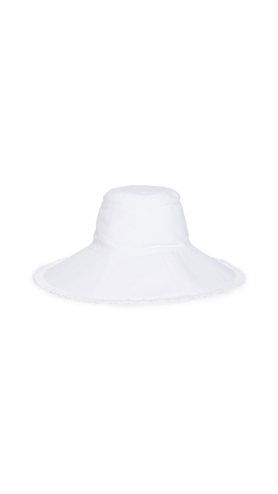 Canvas Packable Hat Solid White One Size