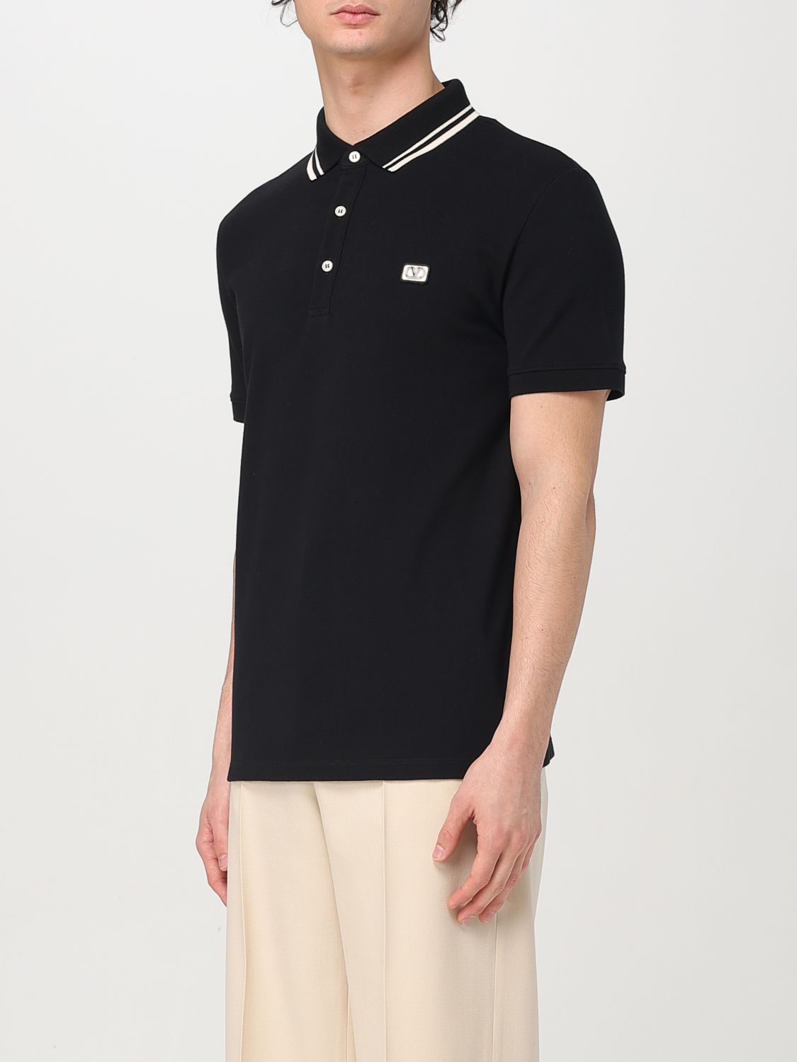 Polo Shirt Men color Black