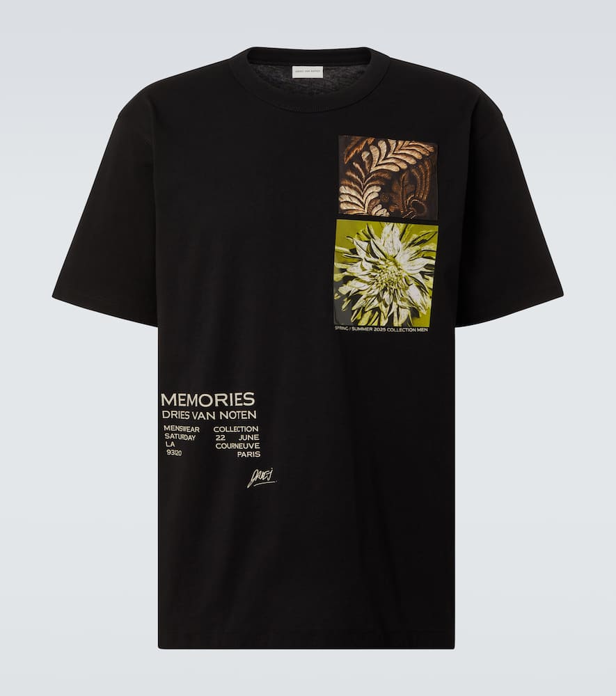 Printed cotton jersey T-shirt