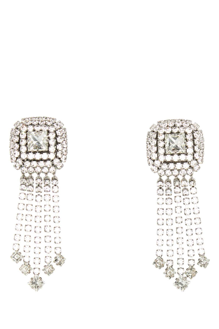 Earring Square Crystal