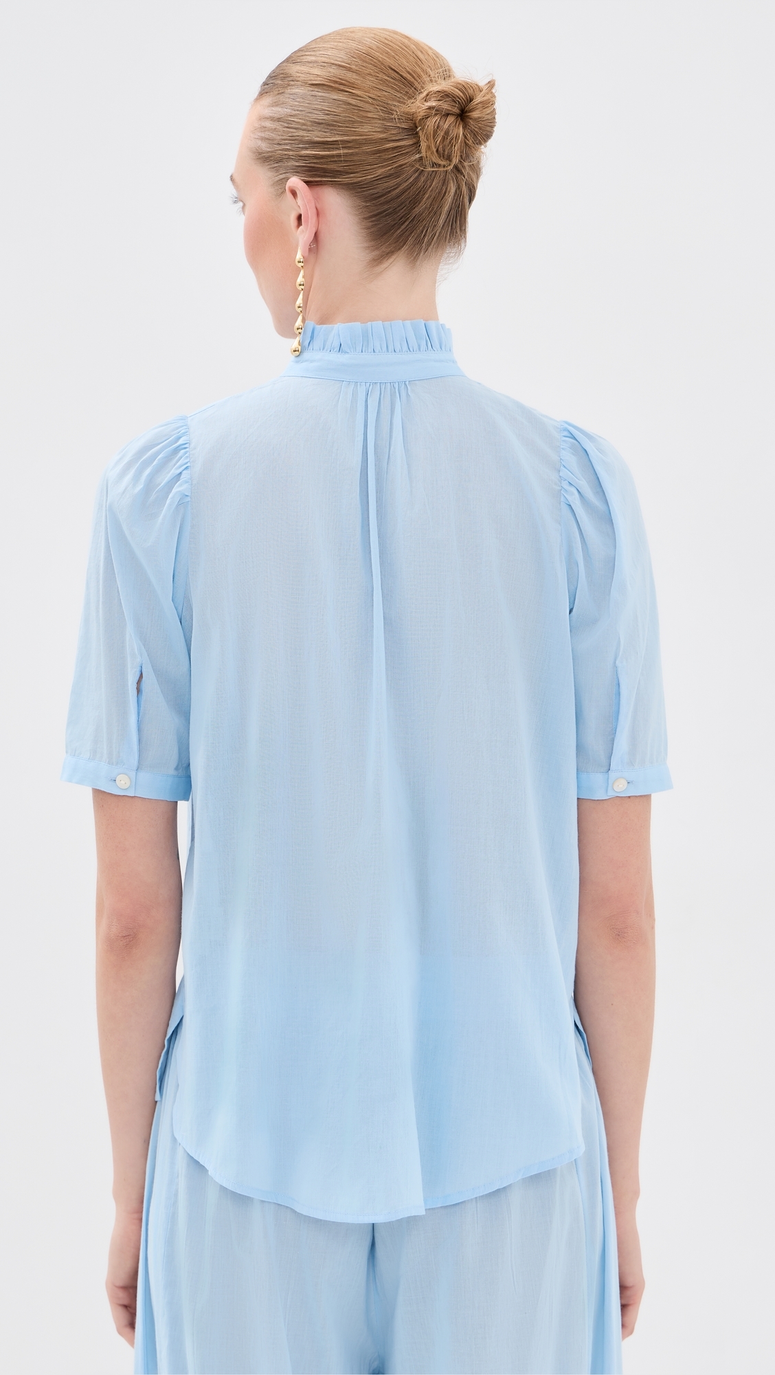 Winnie Button Down Shirt Light Blue