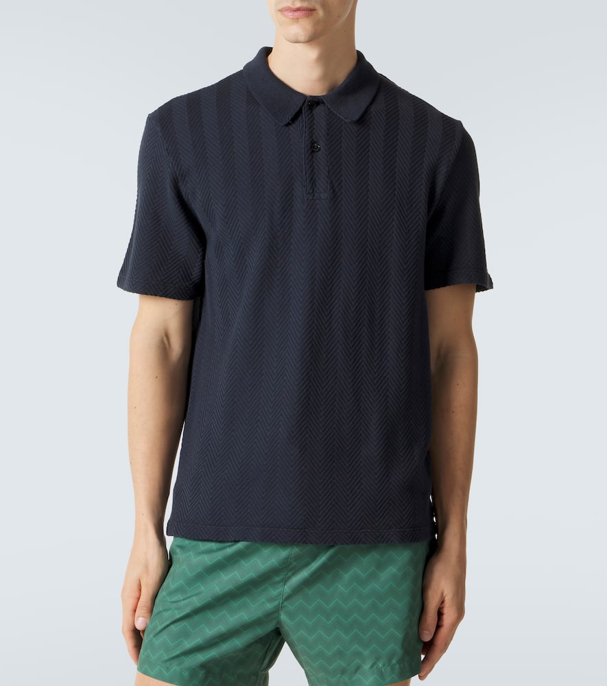 Cotton-blend polo shirt