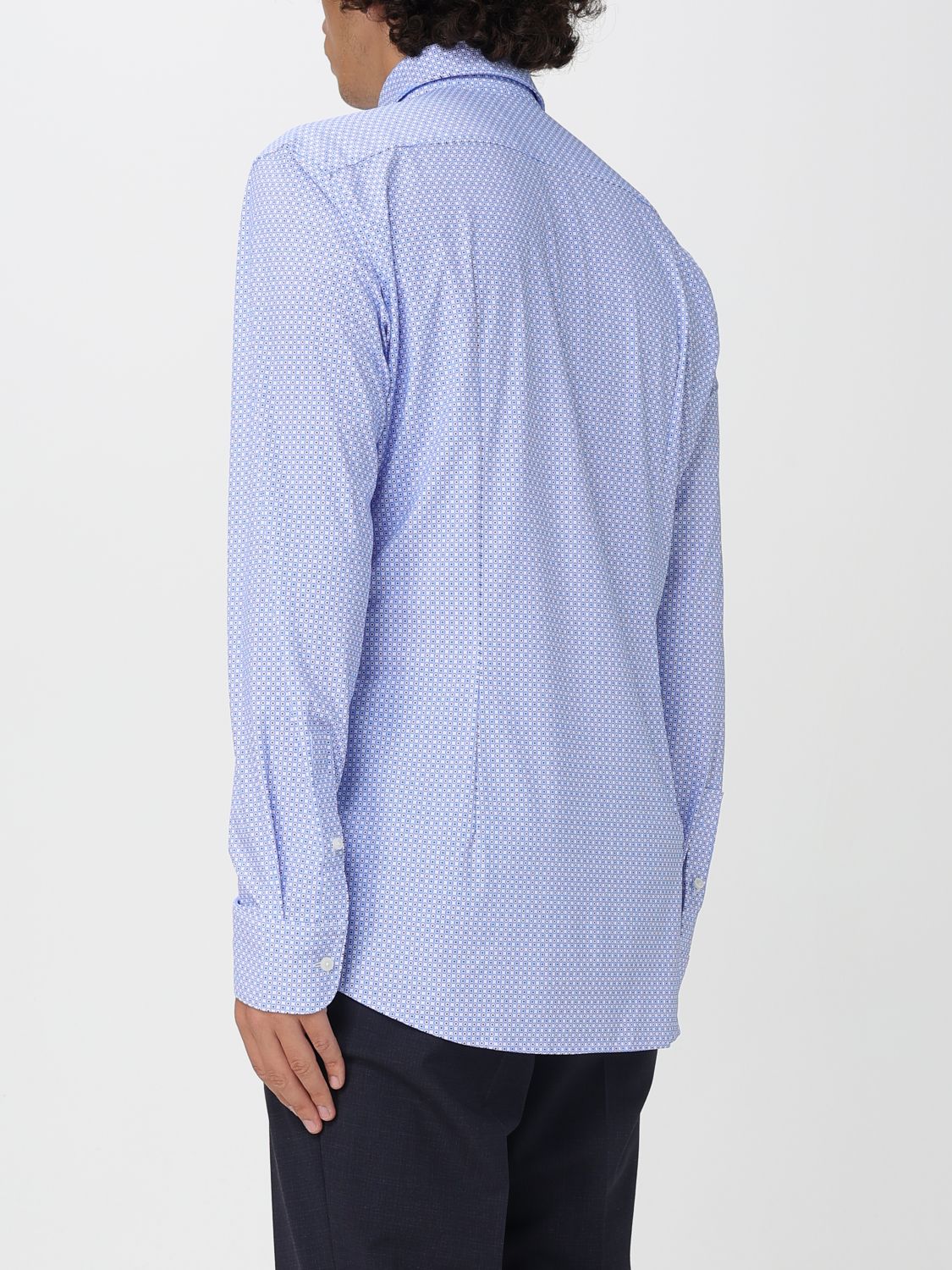 Shirt Men color Gnawed Blue