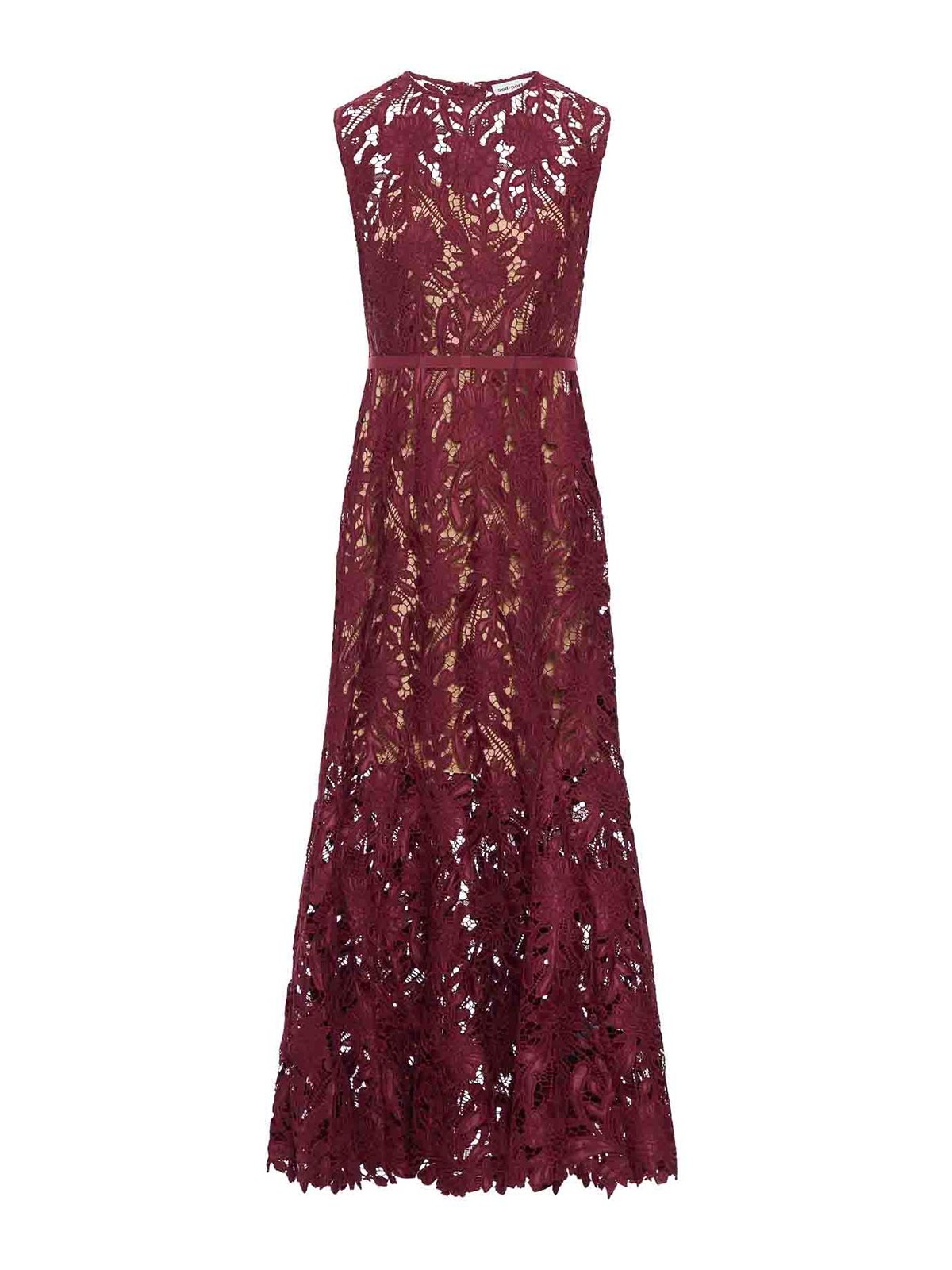 Guipure Lace Midi Dress