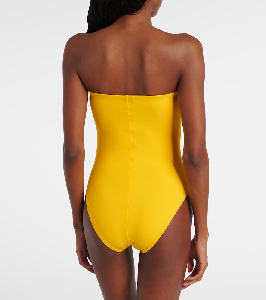 Tess floral-appliqué swimsuit
