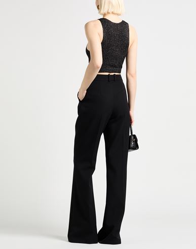 Woman Top Black Size L Viscose, Polyamide, Metallic acrylic