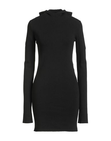 Fendi Woman Mini dress Black Size 4 Wool, Silk, Polyamide, Elastane