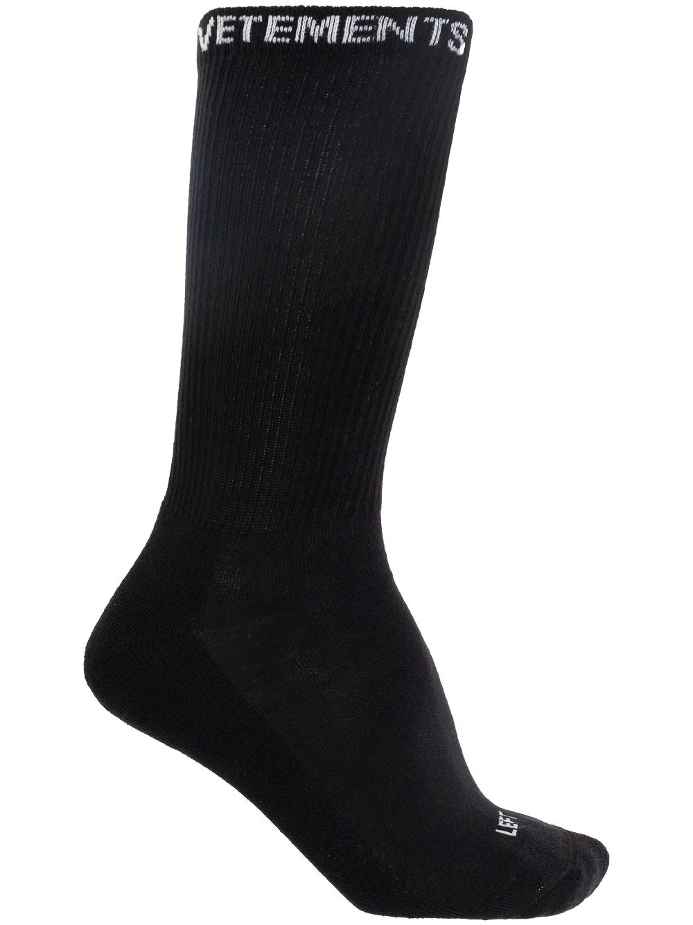 Logo-intarsia socks - Black