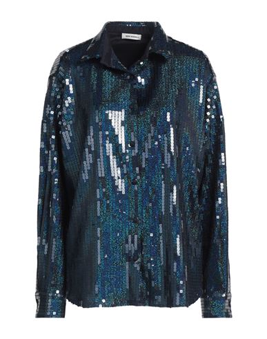 New Arrivals Woman Shirt Midnight blue Size 6 PES
