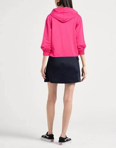 Woman Sweatshirt Fuchsia Size L Cotton, Elastane