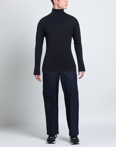 Man Turtleneck Midnight blue Size XL Viscose, Nylon