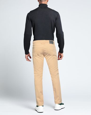 Man Pants Camel Size 35 Cotton, Lyocell, Lycra