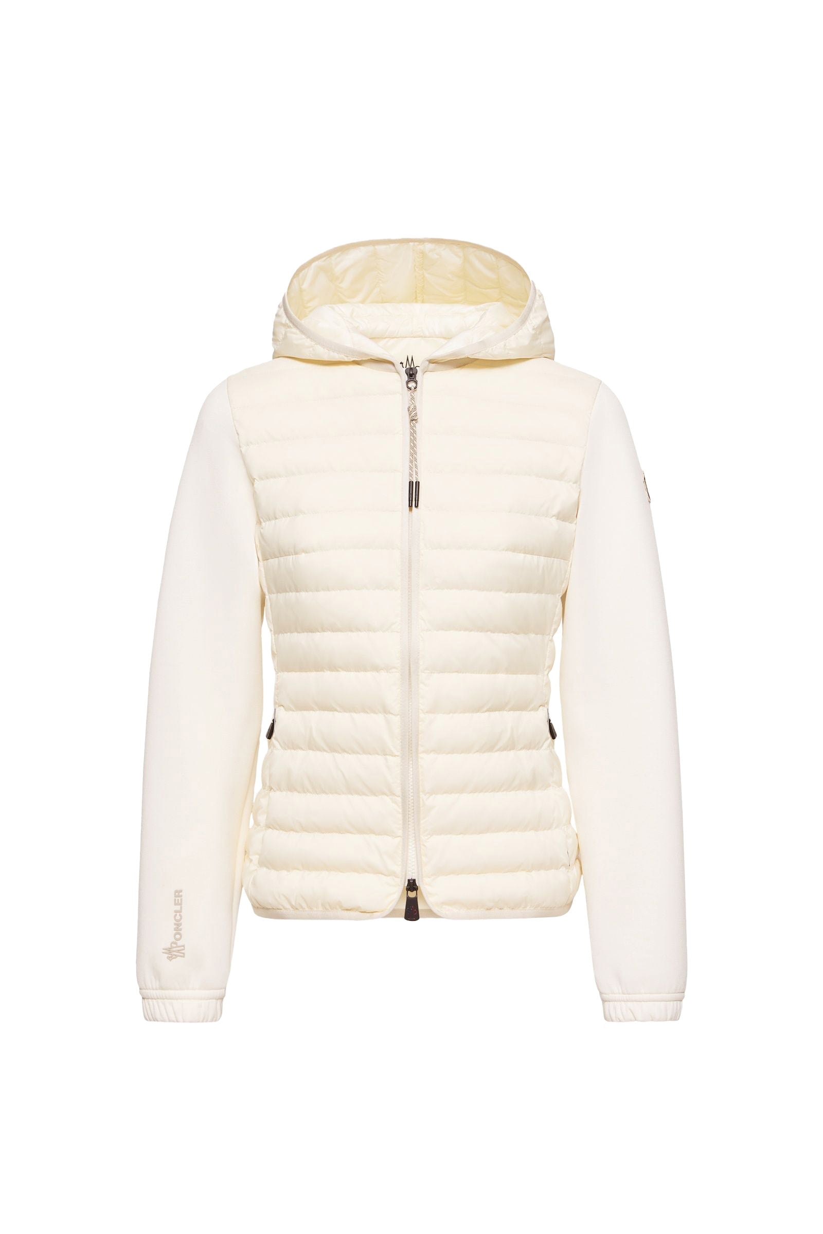 Down-Filled Long Hooded Puffer Jacket with Adjustable Hood, Zip Front & Reflective Details