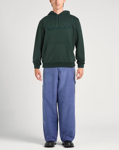 Man Sweatshirt Dark green Size M Cotton, Polyester