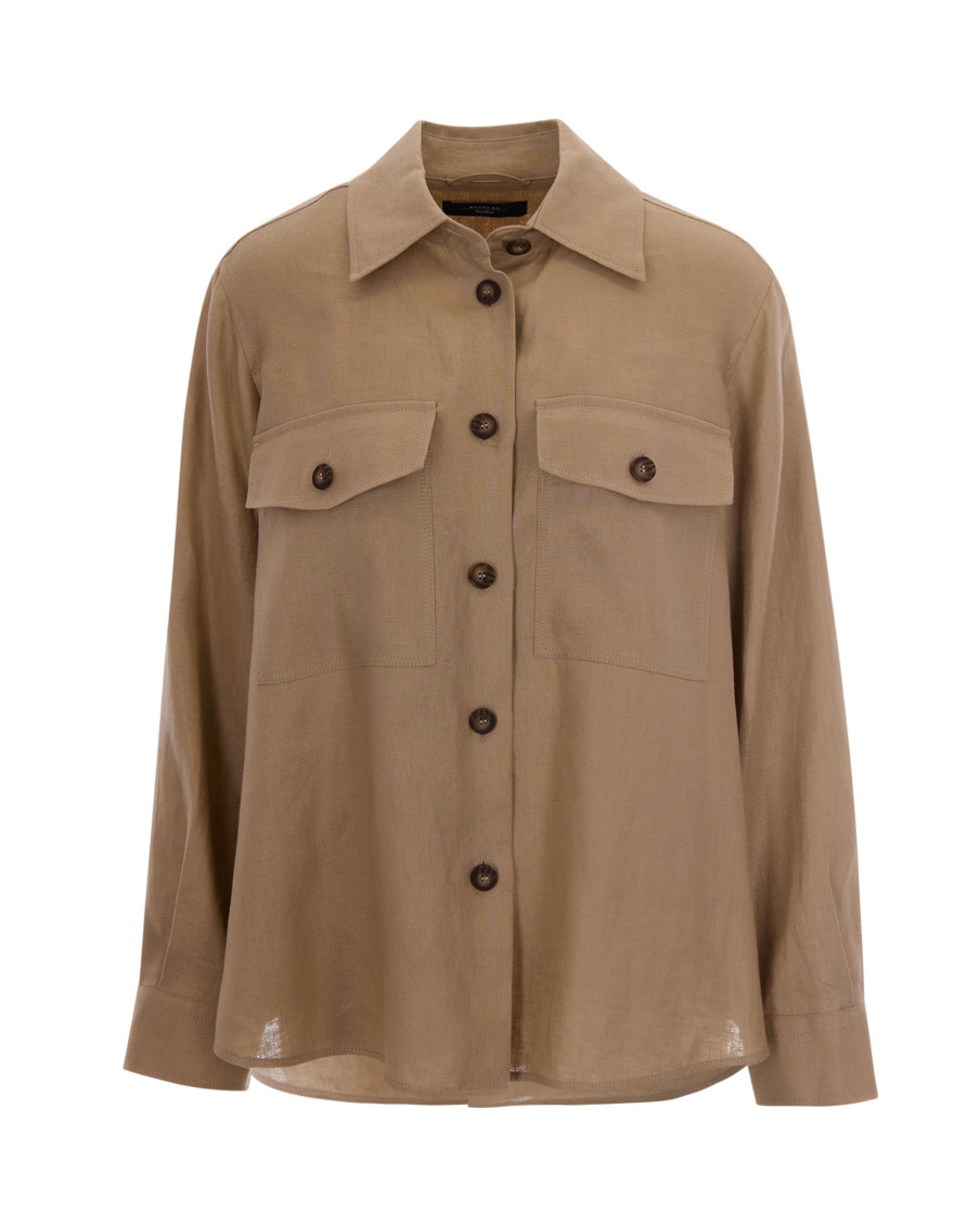 Tan Regular Solid Shirt