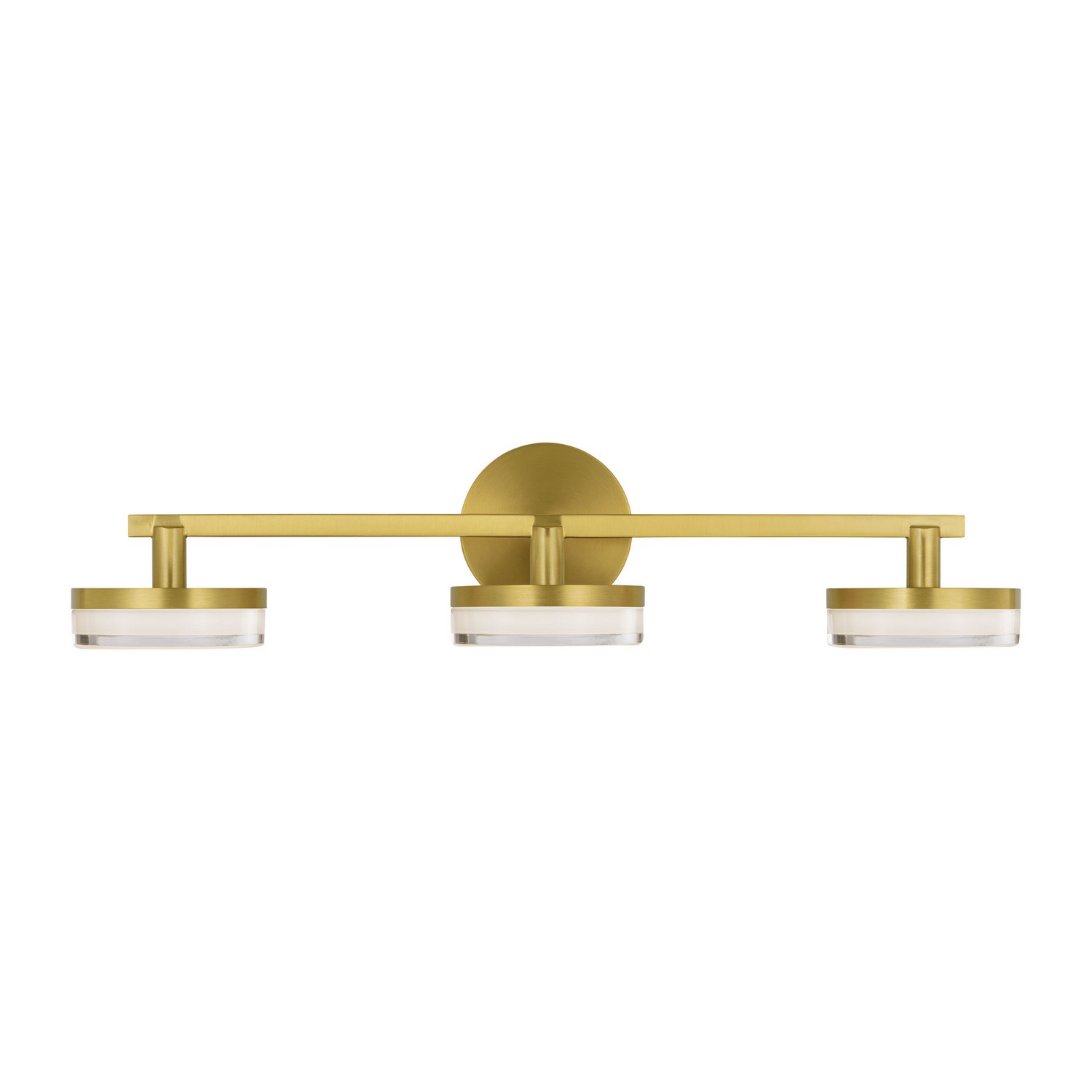 Burnished Brass LED Bathroom Vanity Light from the Khan Collection