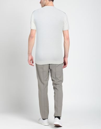Man Sweater Ivory Size 3XL Linen, Polyamide