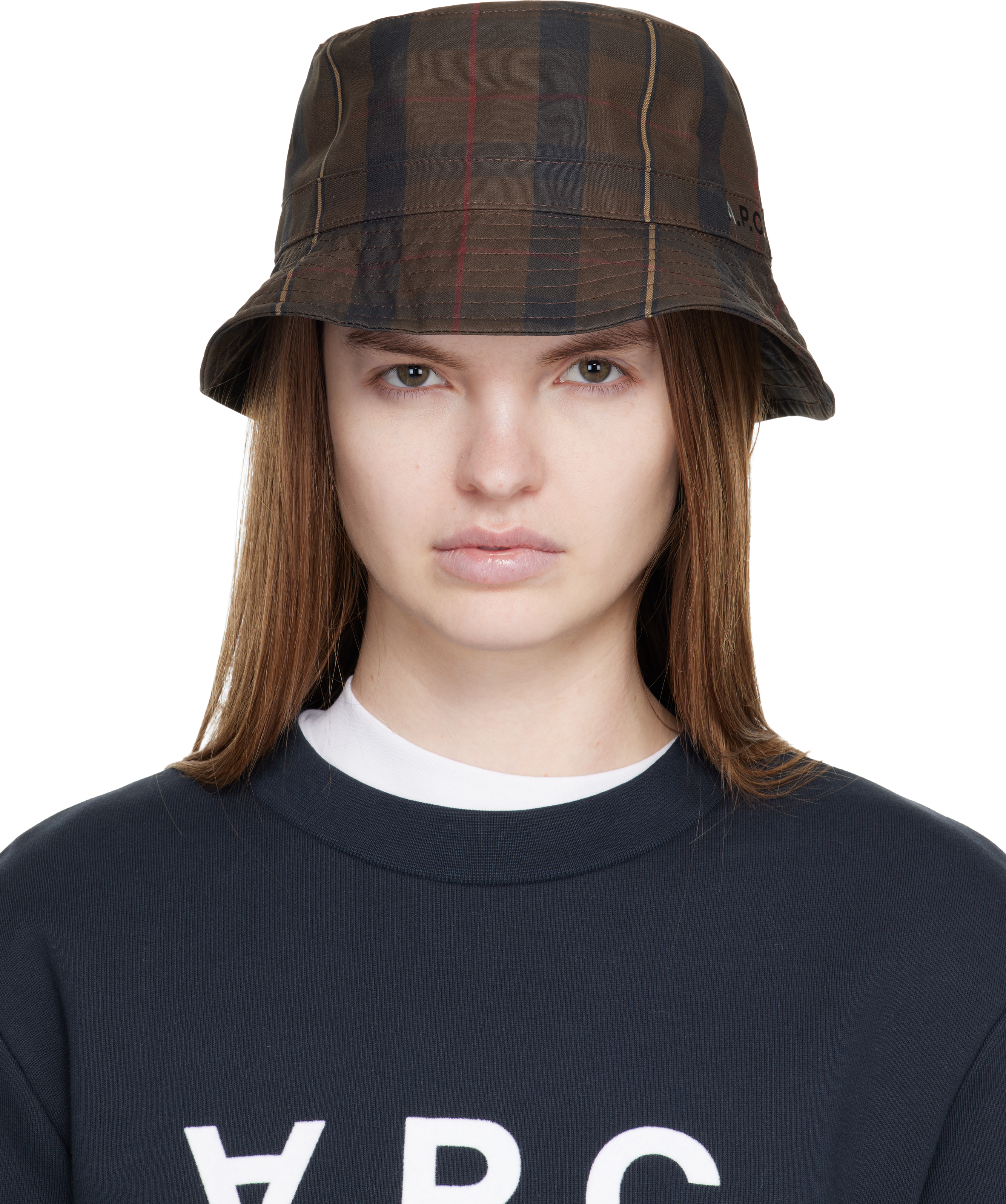 Brown Mark Bucket Hat