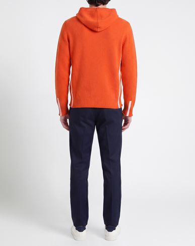 Man Sweater Orange Size L Wool, Polyamide