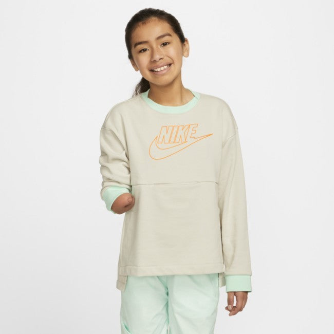 U Flyease Play Sweatshirt Youth Gray Crew Neck Long Sleeve GBO169