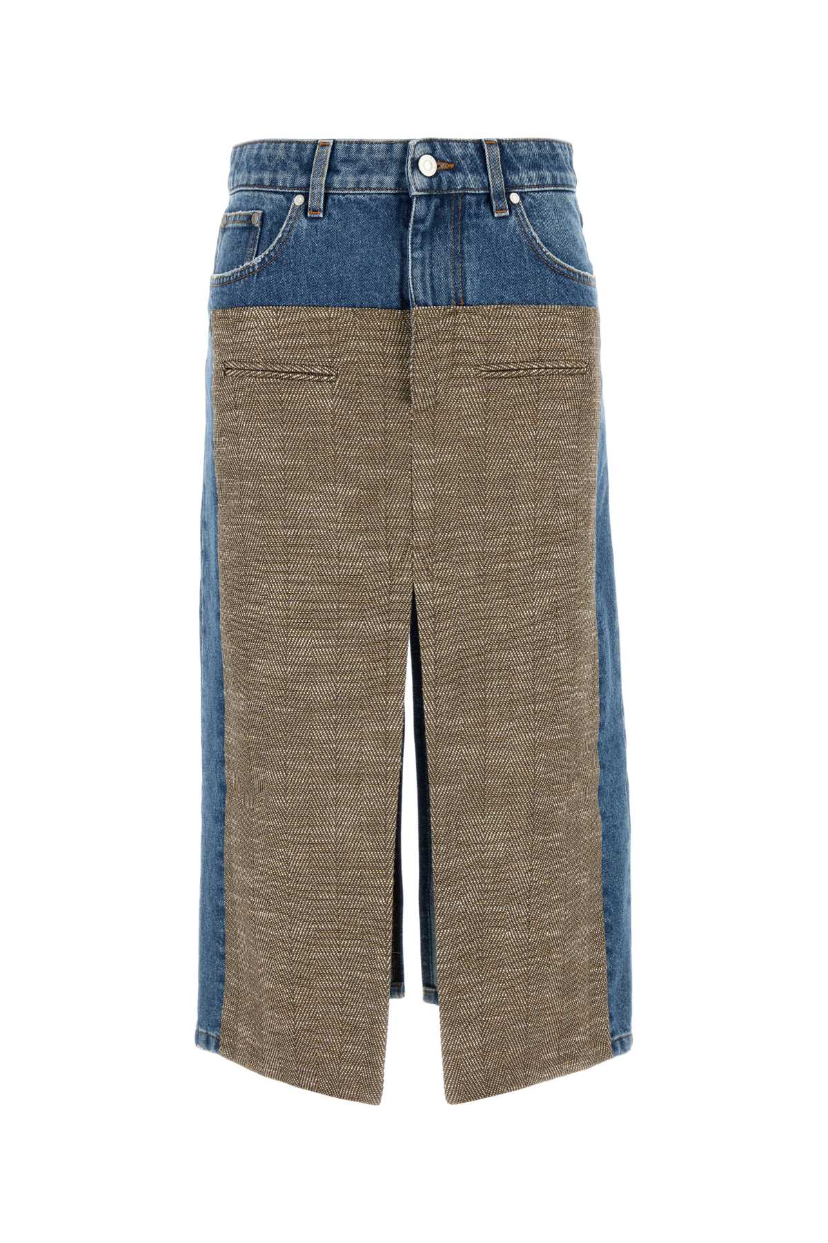 Denim Skirt — Blue