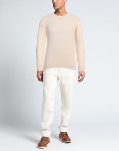 Alpha Studio Man Sweater Beige Size 46 Wool, Cashmere