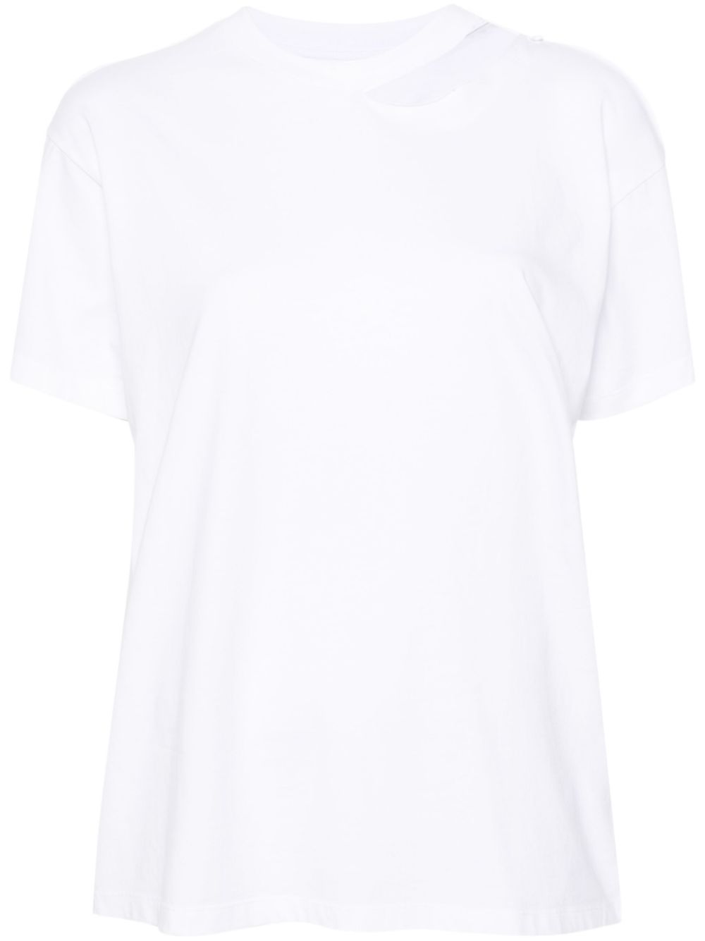 Ripped cotton T-shirt - Black