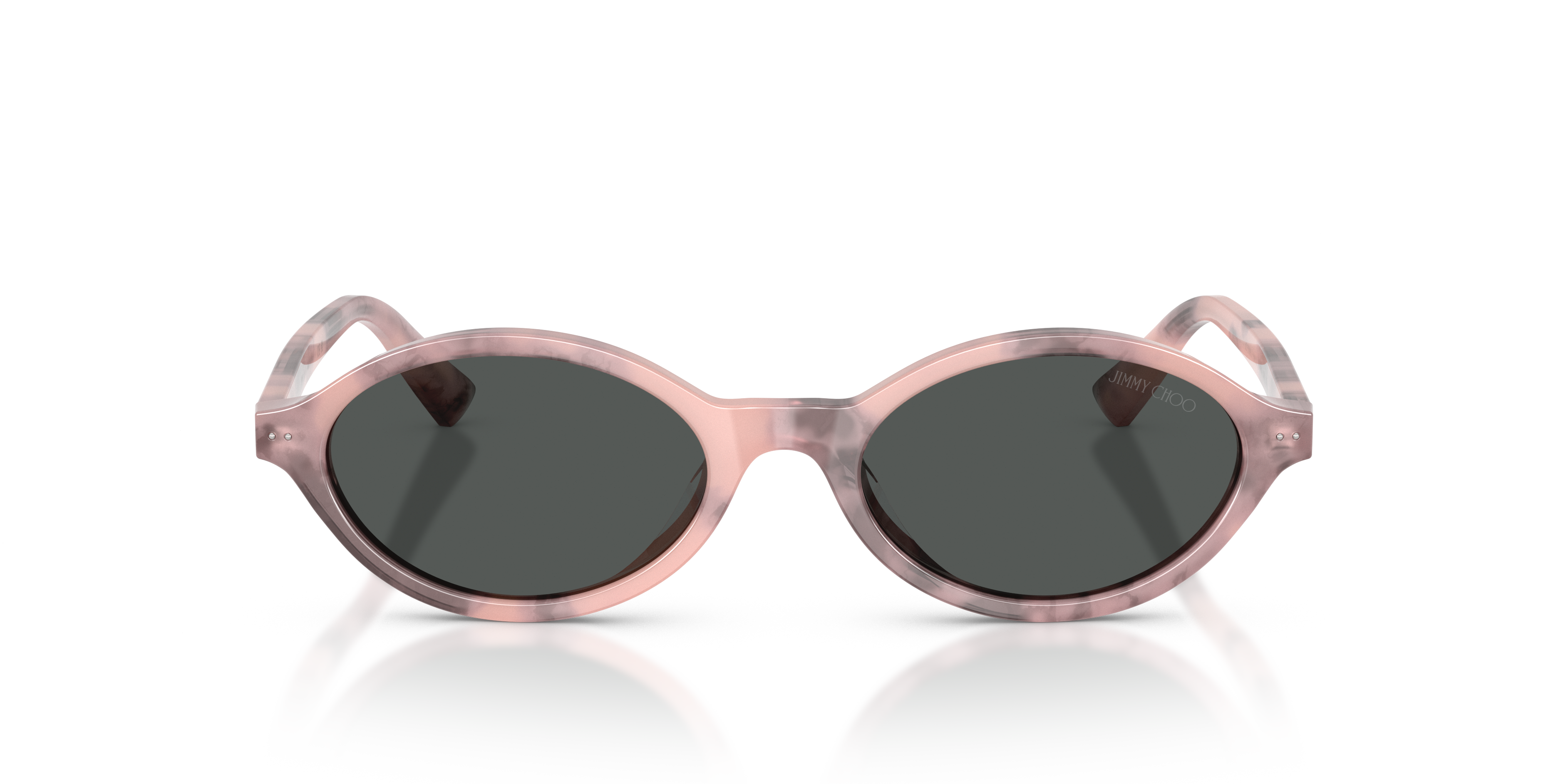 Jimmy Choo Mujer Jimmy Choo JC5068U 509887 Gafas de sol Acetato Rosa Gris Redonda Norma