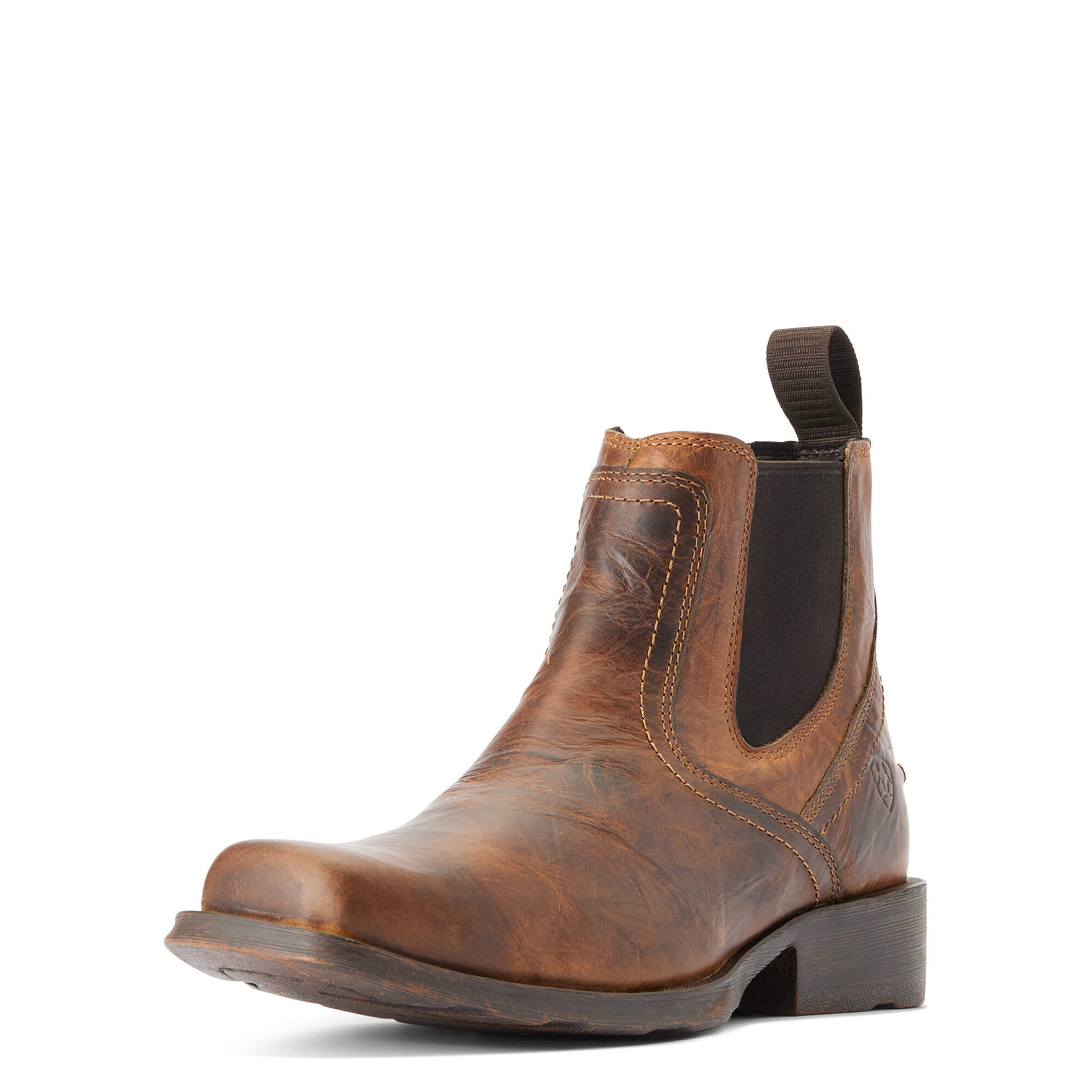 Men's Midtown Rambler Western Boots in Barn Brown, D Medium Width, Size 7.5, by Ariat