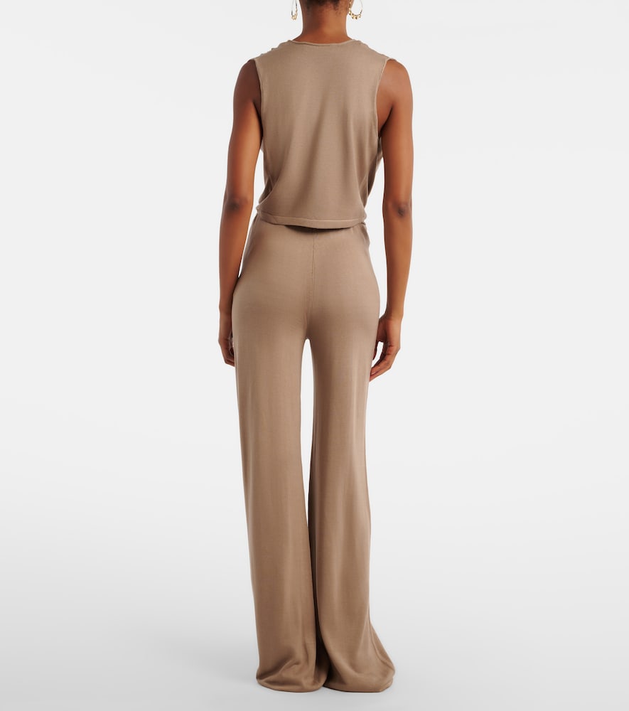 Esme silk-blend straight pants