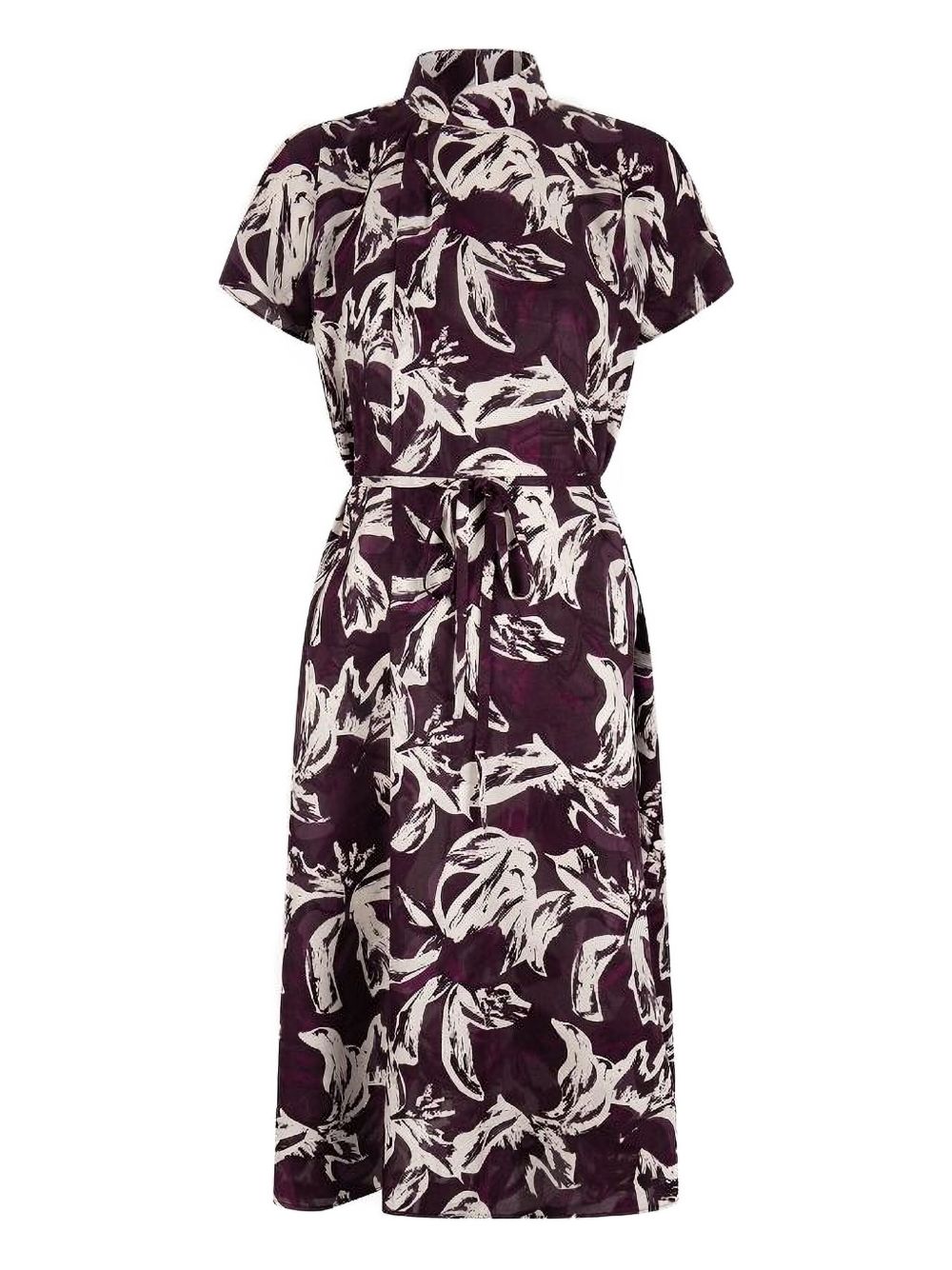 Tang silk dress - Brown