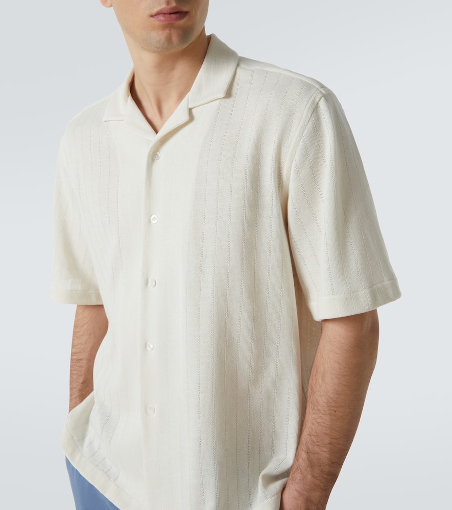 Striped bowling shirt