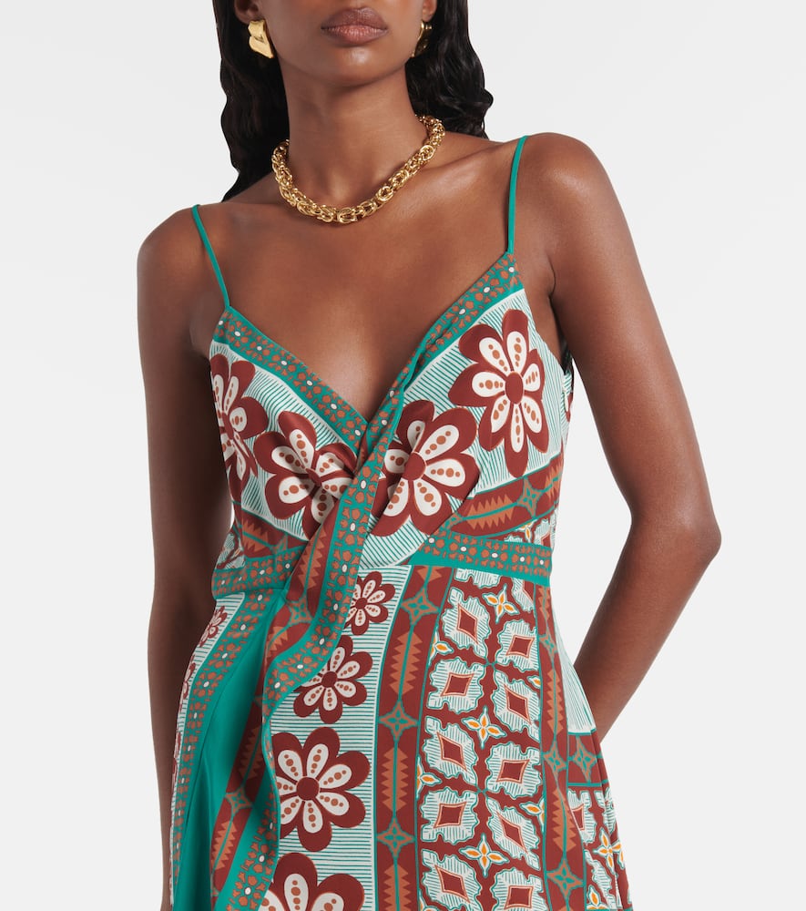 Turn Around silk crêpe de chine maxi dress