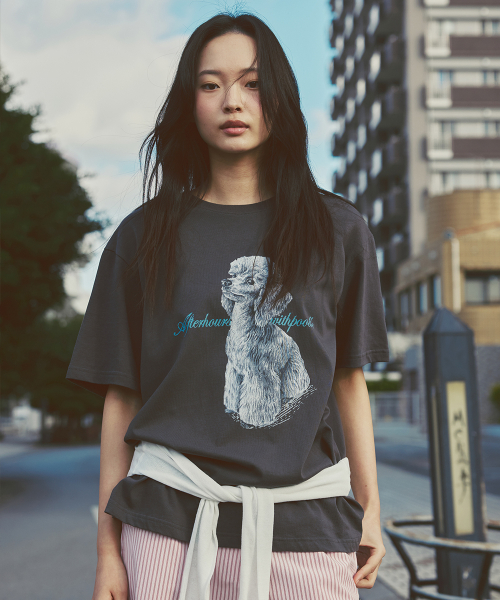 OVERSIZED POODLE GRAPHIC TEE V2