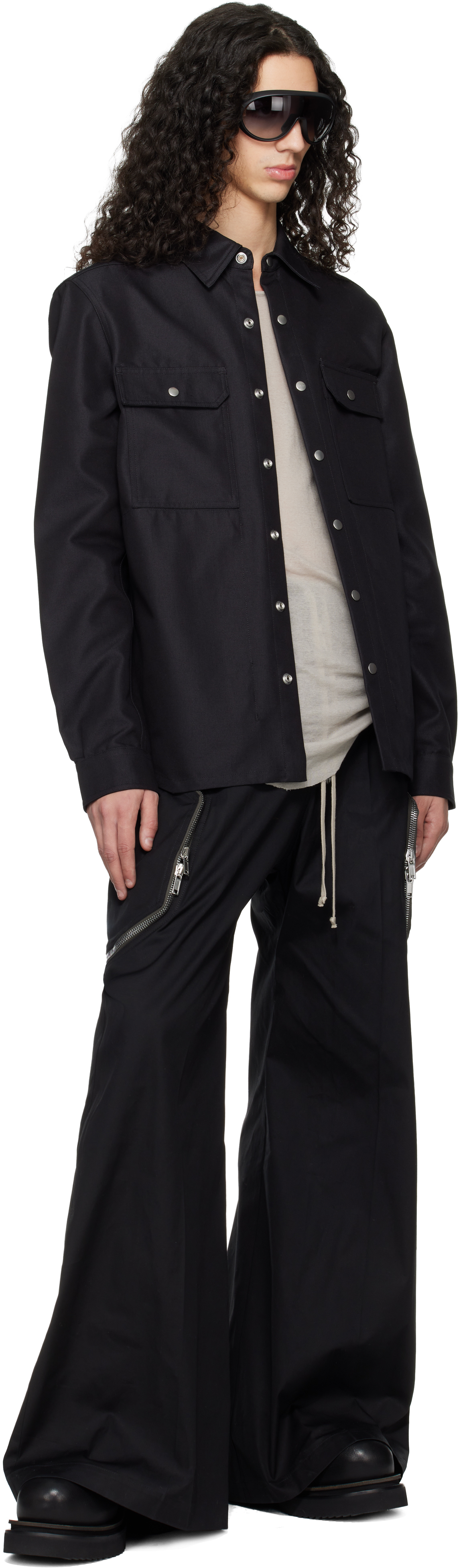 Black Temple Outer Shirt