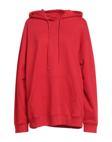 Woman Sweatshirt Red Size L Cotton