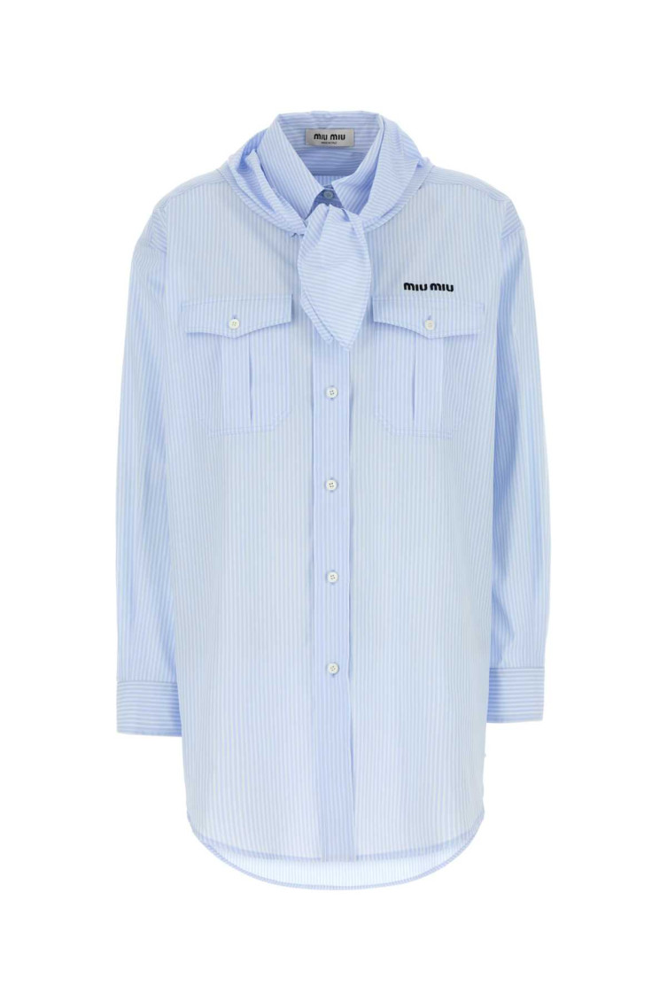 Embroidered Poplin Shirt
