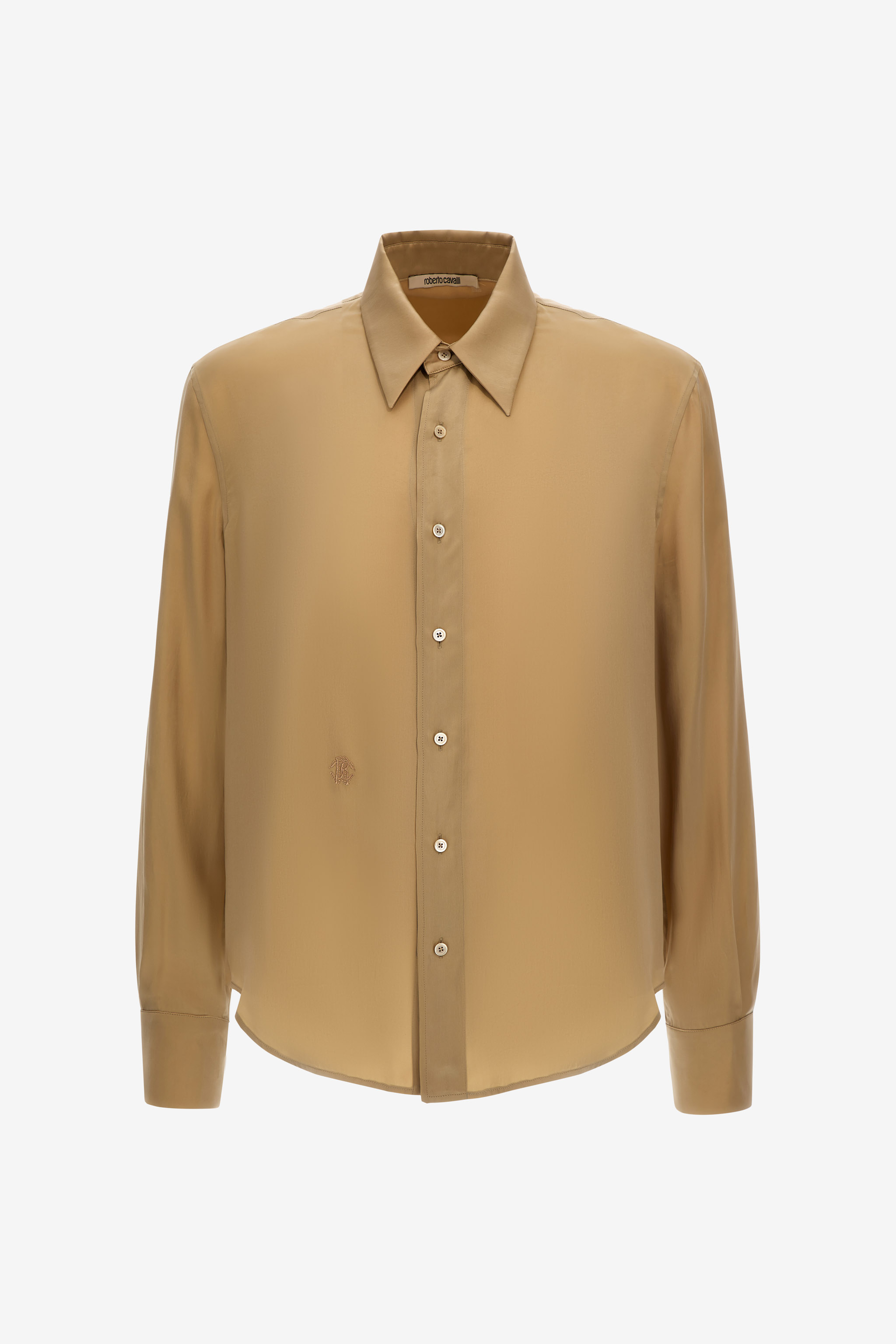 Beige Shirt With Monogram Rc