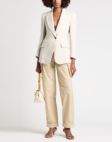 Woman Blazer Ivory Size 2 Linen, Polyester, Polyamide, Ecobrass