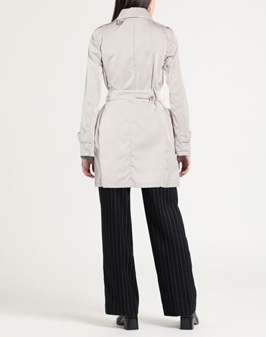 Woman Overcoat & Trench Coat Light grey Size 4 Polyester