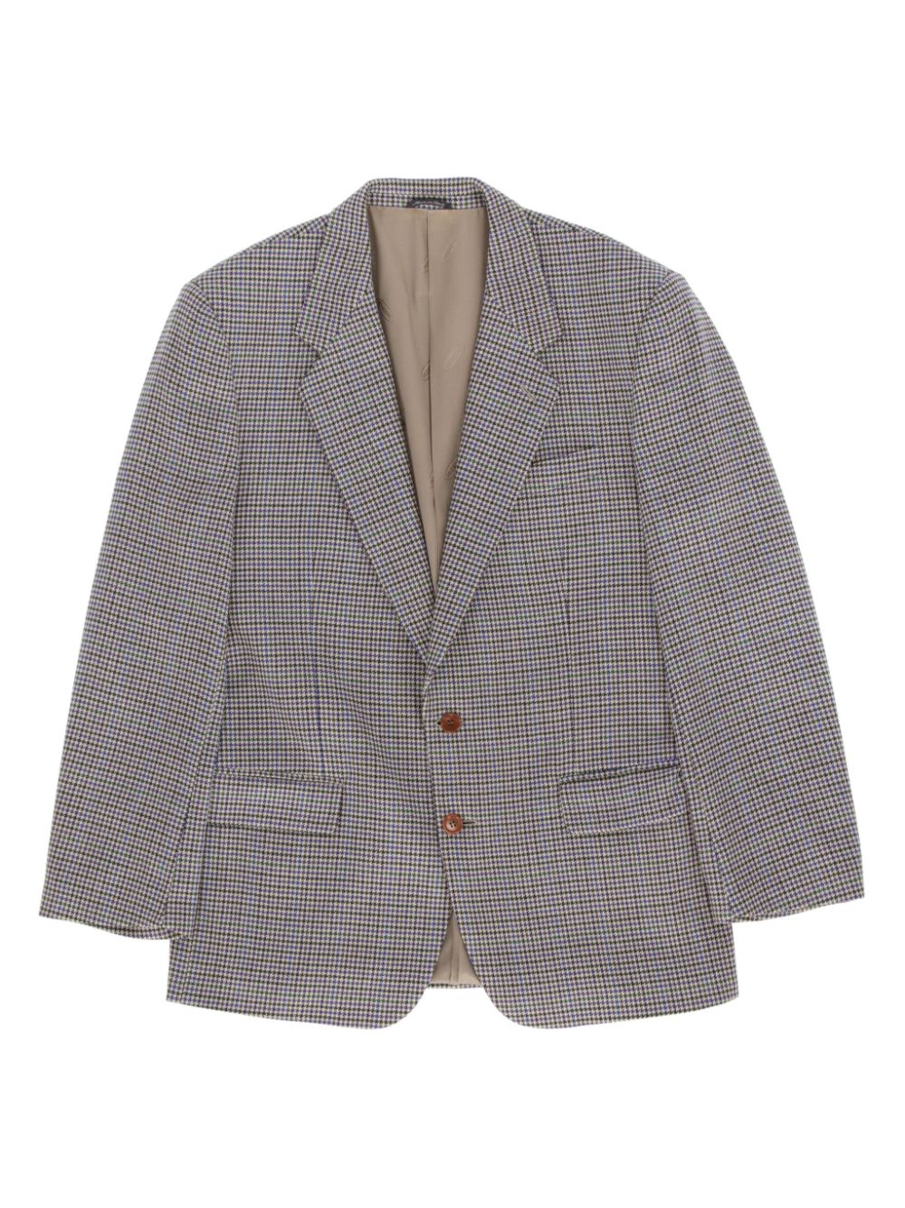 1980s houndstooth blazer - Neutrals