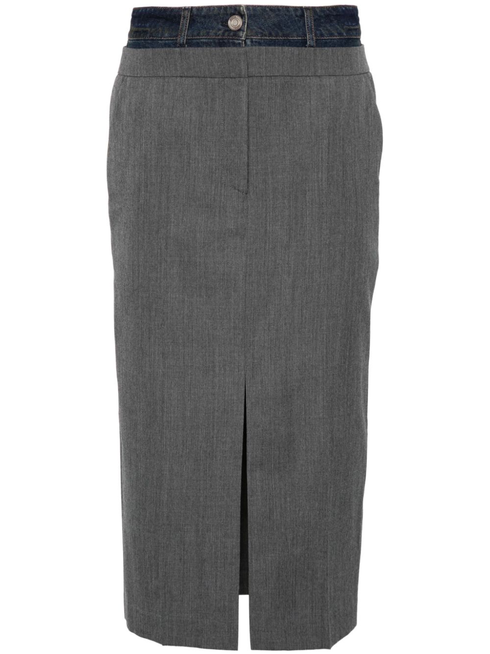 Layered midi skirt - Grey