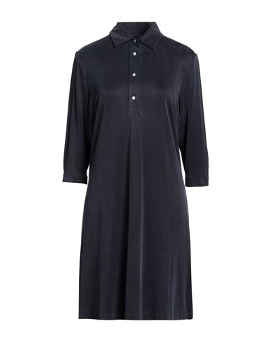 Woman Mini dress Midnight blue Size 6 Cupro, Elastane