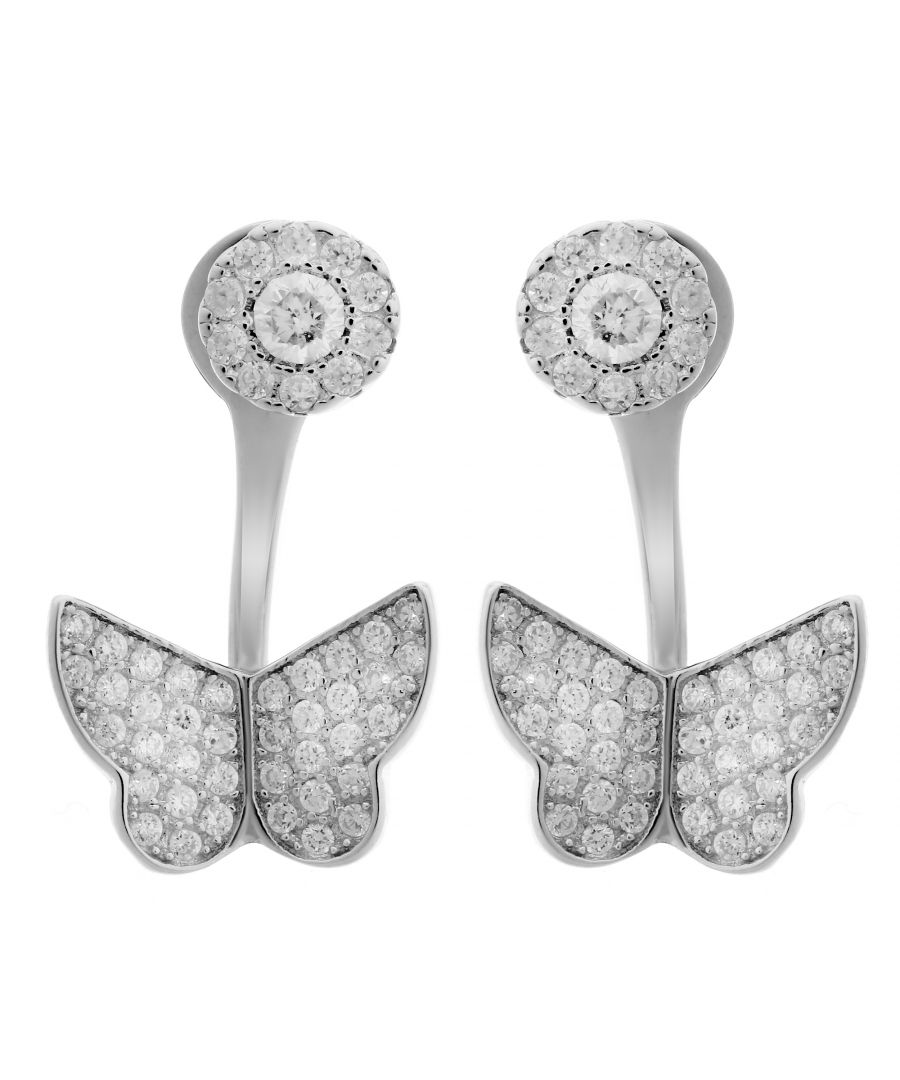 Orphelia 'Viva' WoMens 925 Sterling Silver Stud Earrings - ZO-7221 - One