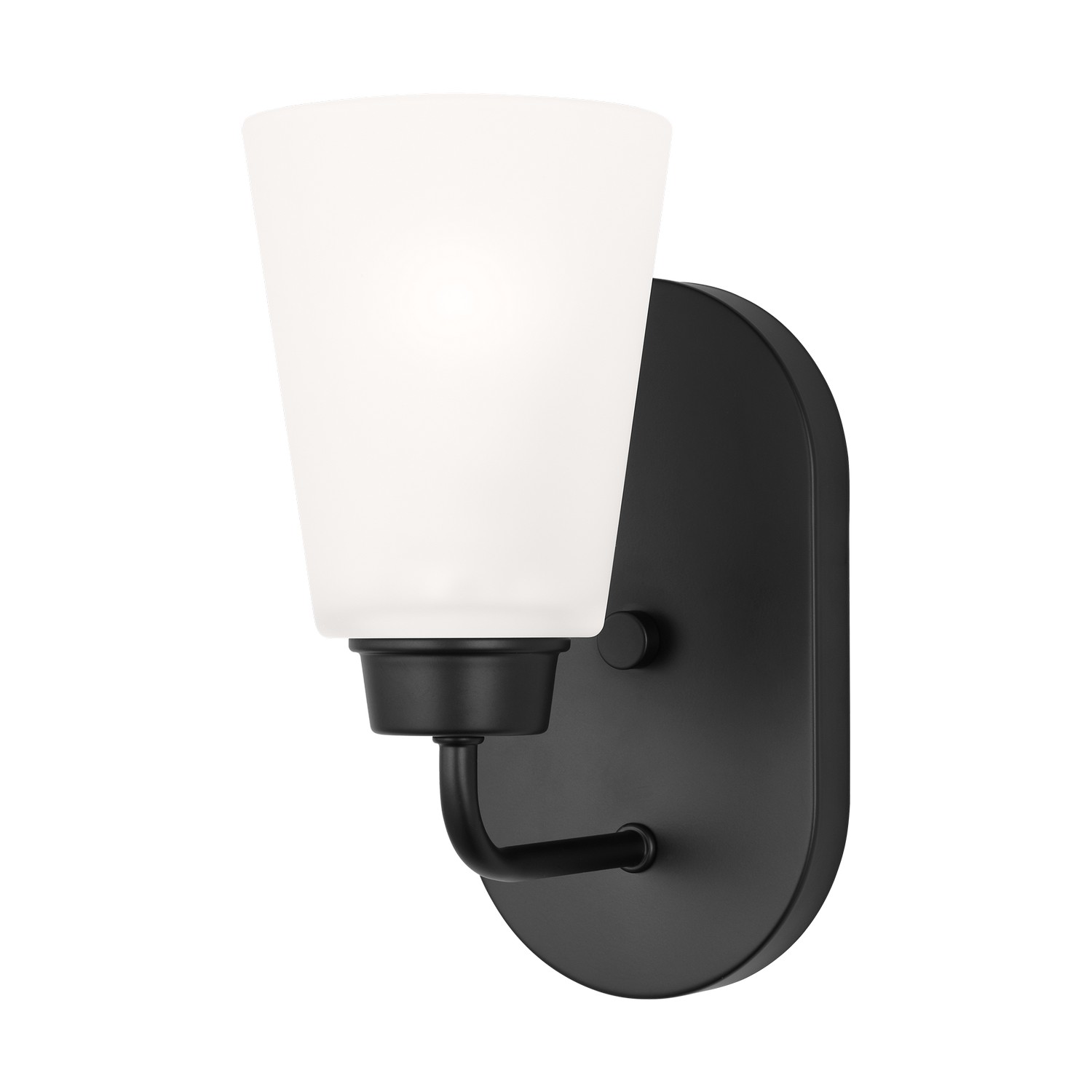 Midnight Black Wall Bathroom Bathroom Vanity Light Sconce from the Kerrville Collection