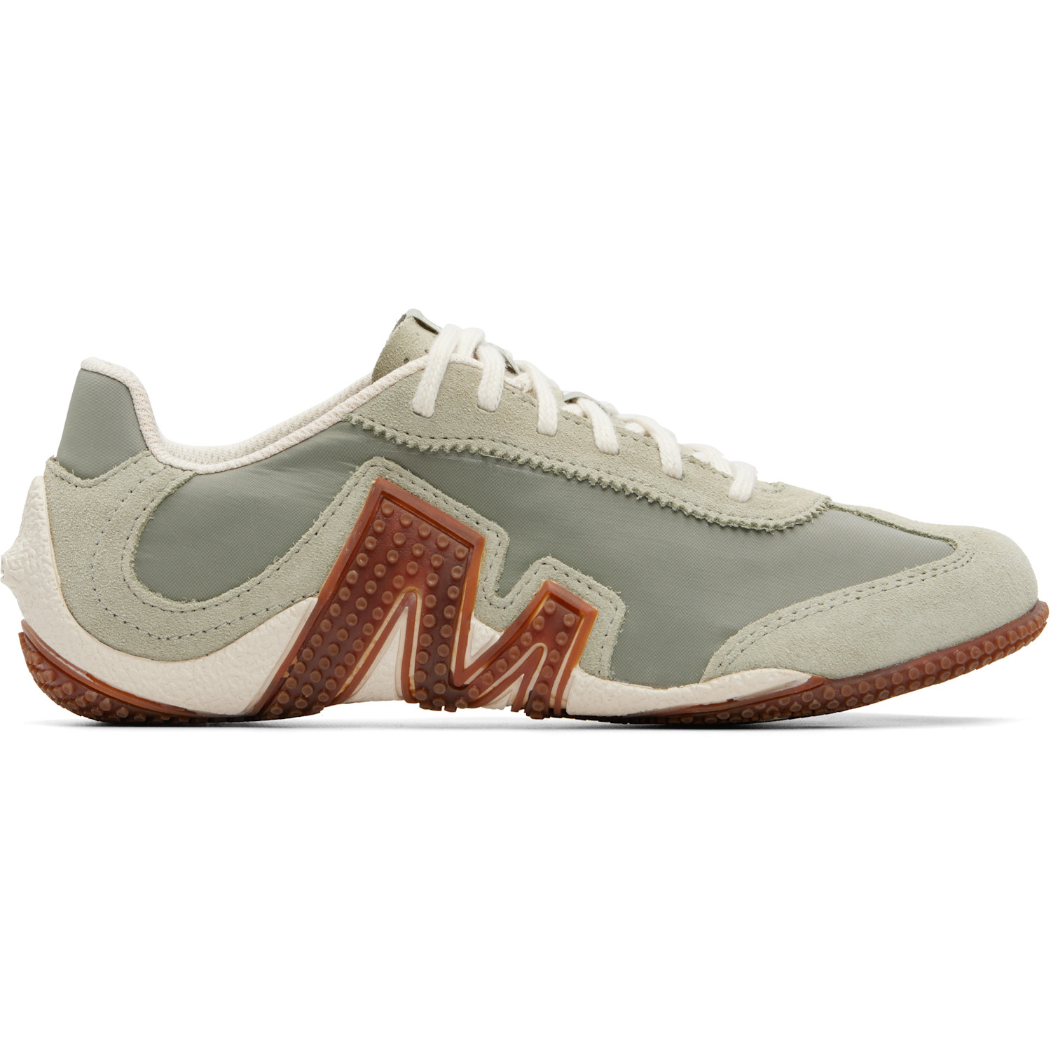 Beige & Green Relay Fly Vent Sneakers