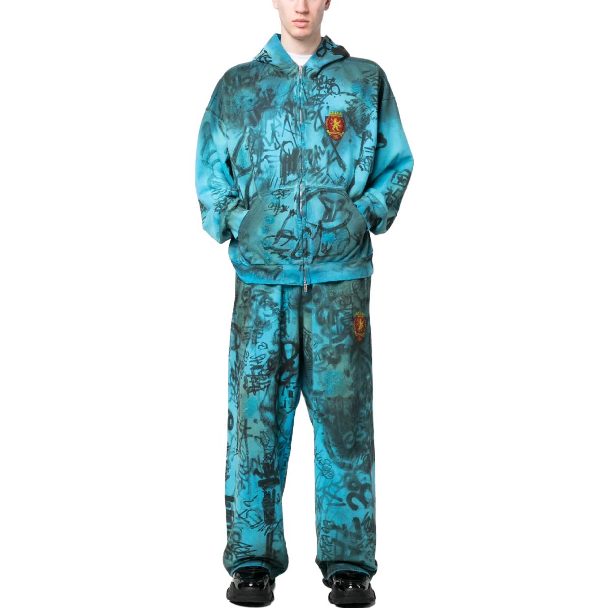 Skater Zip-Up Hoodie Medium Fit 'Blue Sky'