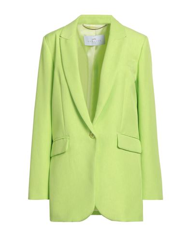 Woman Blazer Lime green Size 4 Polyester, Acetate