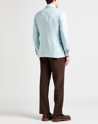 Man Blazer Light blue Size 40 Cashmere, Wool, Silk