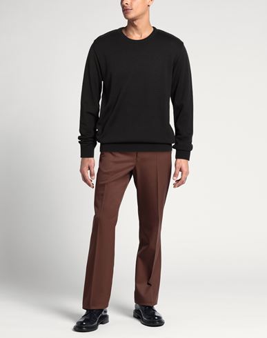 Montechiaro Man Sweater Black Size 46 Acrylic, Virgin Wool, Cotton